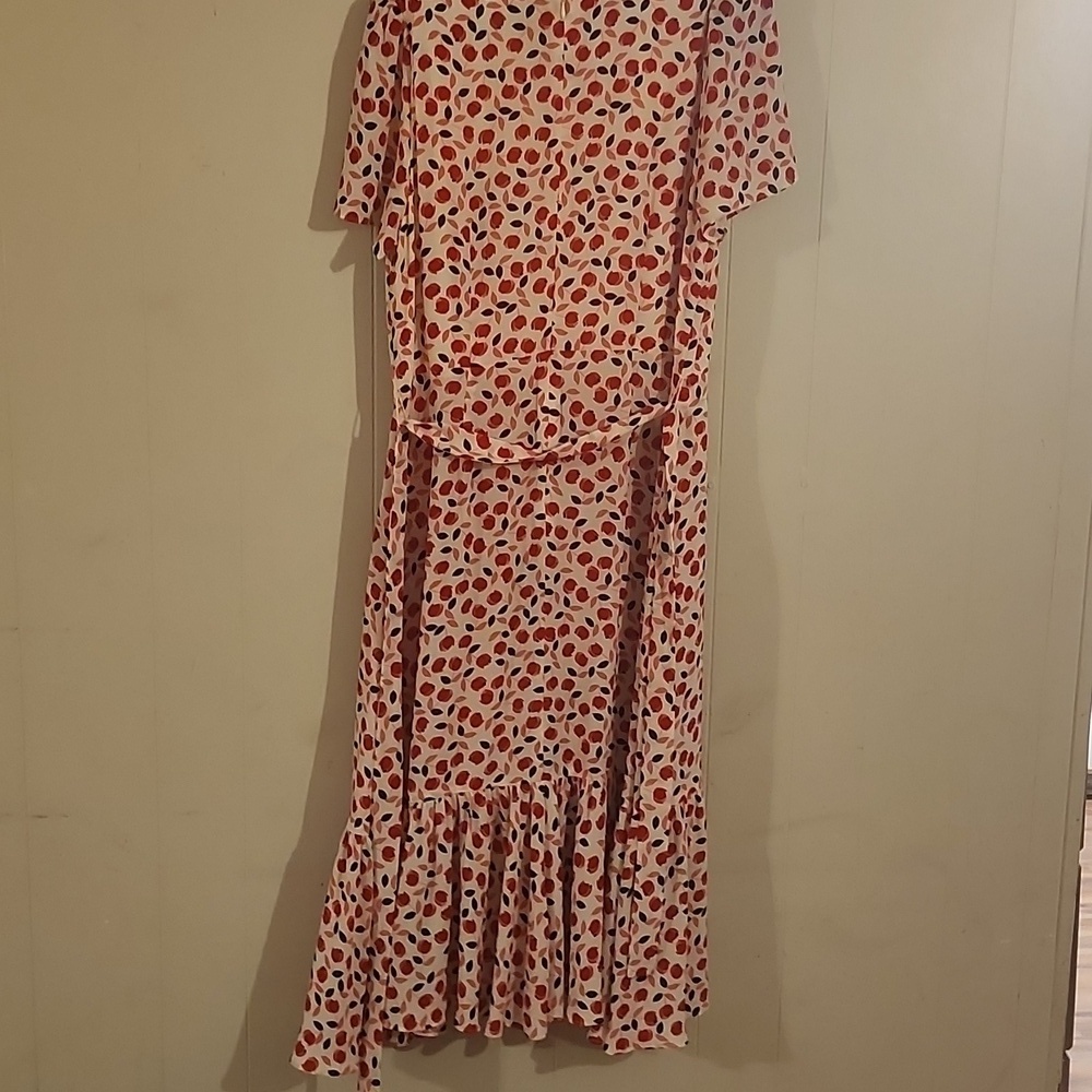 Talbots Red and White Floral Midi Dress - Picture 15 of 16